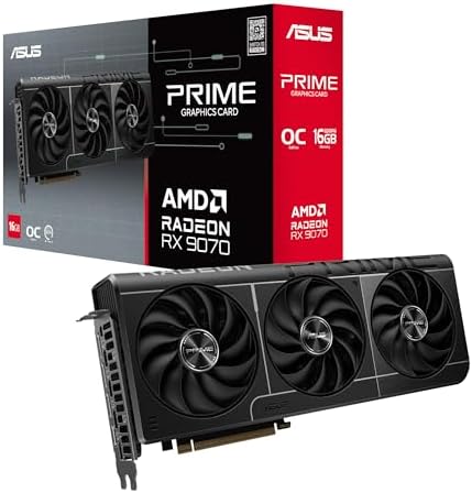 ASUS Prime Radeon RX 9070 EVO 16GB GDDR6 OC Edition Gaming Graphics Card