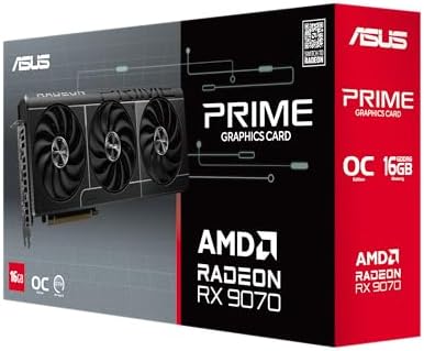 ASUS Prime Radeon RX 9070 EVO 16GB GDDR6 OC Edition Gaming Graphics Card