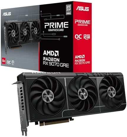 ASUS Prime Radeon RX 9070 EVO 16GB GDDR6 OC Edition Gaming Graphics Card