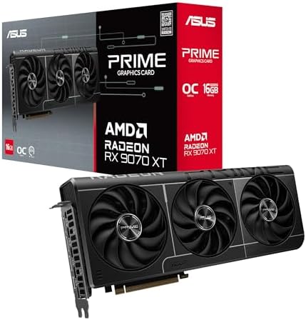 ASUS Prime Radeon RX 9070 EVO 16GB GDDR6 OC Edition Gaming Graphics Card