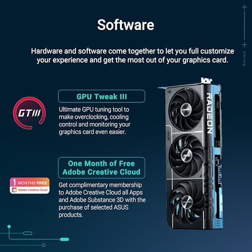 ASUS Prime Radeon RX 9070 EVO 16GB GDDR6 OC Edition Gaming Graphics Card