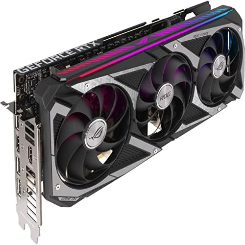 ASUS ROG Strix NVIDIA GeForce RTX 3060 V2 OC Edition Gaming Graphics Card  PCIe 4 0  12GB GDDR6  HDMI 2 1  DisplayPort 1 4a  Axial tech Fan Design  2 7 Slot  Super Alloy Power II   3 Year Warranty