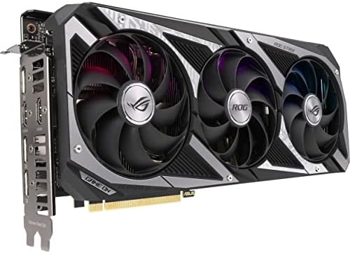 ASUS ROG Strix NVIDIA GeForce RTX 3060 V2 OC Edition Gaming Graphics Card  PCIe 4 0  12GB GDDR6  HDMI 2 1  DisplayPort 1 4a  Axial tech Fan Design  2 7 Slot  Super Alloy Power II   3 Year Warranty