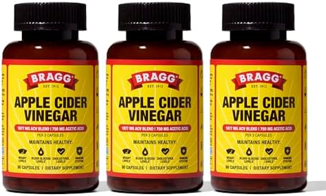 Bragg Apple Cider Vinegar Capsules   Daily Wellness Vitamin D & Zinc   90ct