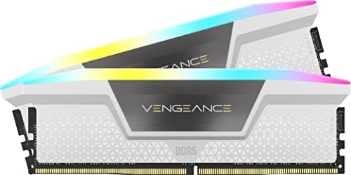 CORSAIR Vengeance RGB DDR5 RAM 32GB  2x16GB  Up to 6000MHz CL36 44 44 96 1 35V Intel XMP 3 0 Computer Memory   Black  CMH32GX5M2E6000C36