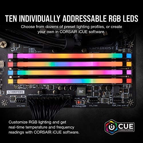 CORSAIR Vengeance RGB PRO DDR4 RAM 32GB  2x16GB  3200MHz CL16 20 20 38 1 35V Intel AMD Desktop Computer Memory   Black  CMW16GX4M2C3200C16
