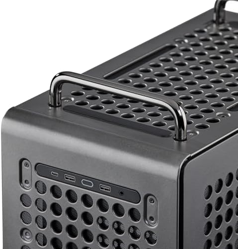 Cooler Master QUBE 540 ATX Mid Tower PC Case  High Airflow  Tempered Glass