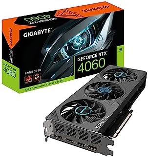 GIGABYTE GeForce RTX 5060 WINDFORCE OC 8G Graphics Card  Cooling System  8GB 128 bit GDDR7  PCIe 5 0  Manufactured by NVIDIA  DisplayPort & HDMI   Video Output Interface  GV N5060WF2OC 8GD Video Card