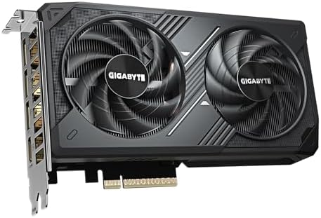 GIGABYTE GeForce RTX 5060 WINDFORCE OC 8G Graphics Card  Cooling System  8GB 128 bit GDDR7  PCIe 5 0  Manufactured by NVIDIA  DisplayPort & HDMI   Video Output Interface  GV N5060WF2OC 8GD Video Card