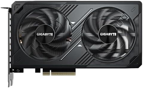 GIGABYTE GeForce RTX 5060 WINDFORCE OC 8G Graphics Card  Cooling System  8GB 128 bit GDDR7  PCIe 5 0  Manufactured by NVIDIA  DisplayPort & HDMI   Video Output Interface  GV N5060WF2OC 8GD Video Card