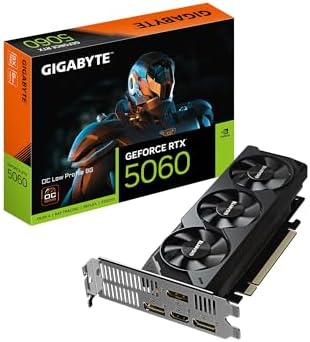 GIGABYTE GeForce RTX 5060 WINDFORCE OC 8G Graphics Card  Cooling System  8GB 128 bit GDDR7  PCIe 5 0  Manufactured by NVIDIA  DisplayPort & HDMI   Video Output Interface  GV N5060WF2OC 8GD Video Card
