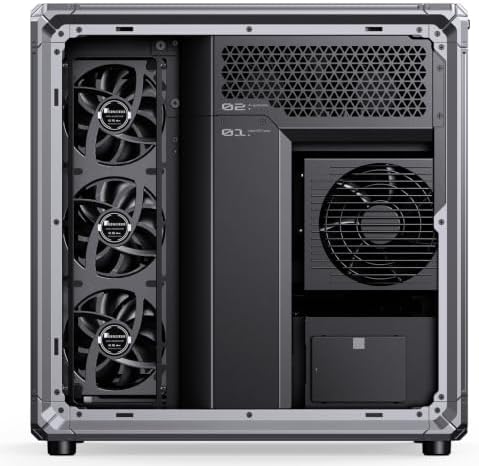 JONSBO X400 Gray ATX PC Case  Back Connect Desktop Case MB Auxiliary Air Guidance Cooling System  E Sport Assistant 2 Sides SP 360 AIO SP 427mm GPU  ATX<180mm Compatibility/Heat Dissipation Gray