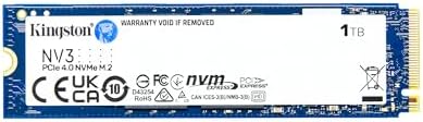 Kingston NV3 1TB M 2 2280 NVMe SSD   PCIe 4 0 Gen 4x4   Up to 6000 MB/s   SNV3S/1000G