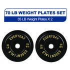 Olympic Bumper Plate Weight Set 100 to 370 LBS 2 Inch Barbell Plates
