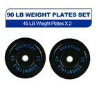 Olympic Bumper Plate Weight Set 100 to 370 LBS 2 Inch Barbell Plates