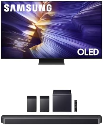 Samsung 65 Inch Class OLED S90F 4K Smart TV  2025 Model  NQ4 AI Gen3 Processor Upscaling Pro HDR    Motion Xcelerator 144Hz  Vision Alexa Built in