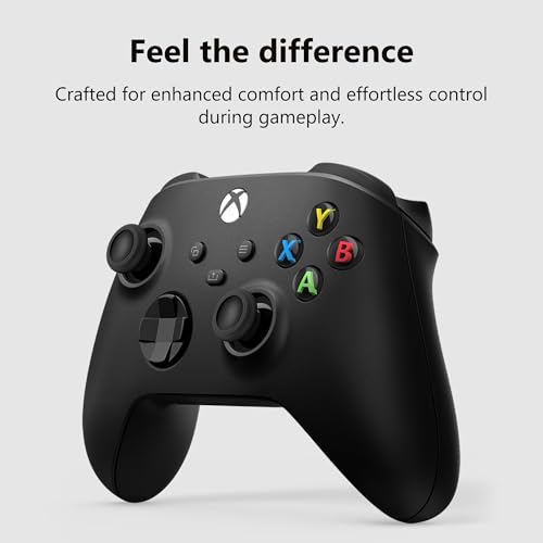 XBOX Wireless Gaming Controller   Carbon Black   Console  PC  & Cloud Devices   Textured Grip   Wireless  Bluetooth  USB C Connectivity