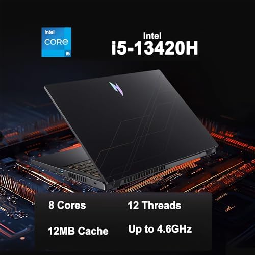 acer Nitro V 15 Gaming Laptop 15 6 FHD IPS 165Hz Intel 8 core i5 13420H 16GB DDR4 512GB SSD GeForce RTX 5050 GDDR7 DLSS4  Up to 440 AI Tops  Backlit Thunderbolt WiFi6 Win11Pro ICP Hub